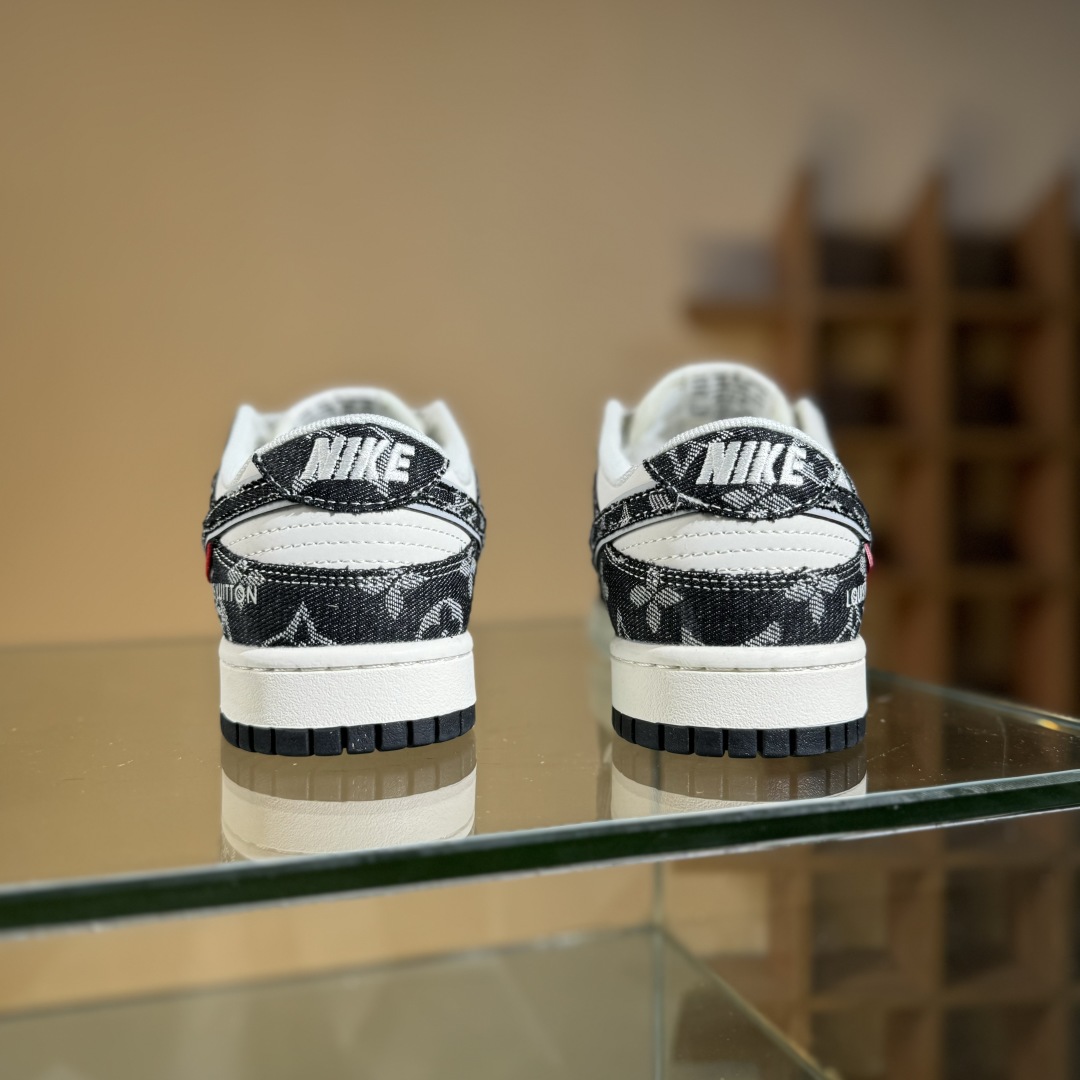 Nike SB Dunk Low x Louis Vuitton 黑白双小勾满天星 YX5066-351