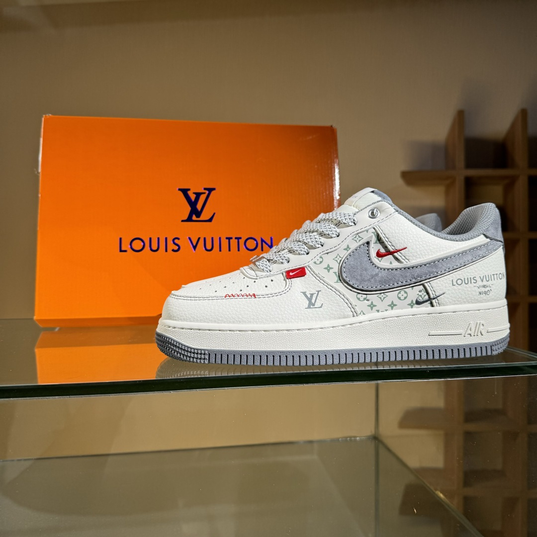 Nike Air Force 1'07 Low LV联名 米灰小双勾 空军一号低帮休闲板鞋 YX5066-350 Nike Air Force 1'07 Low LV联名 米灰小双勾 空军一号低帮休闲板鞋 YX5066-350