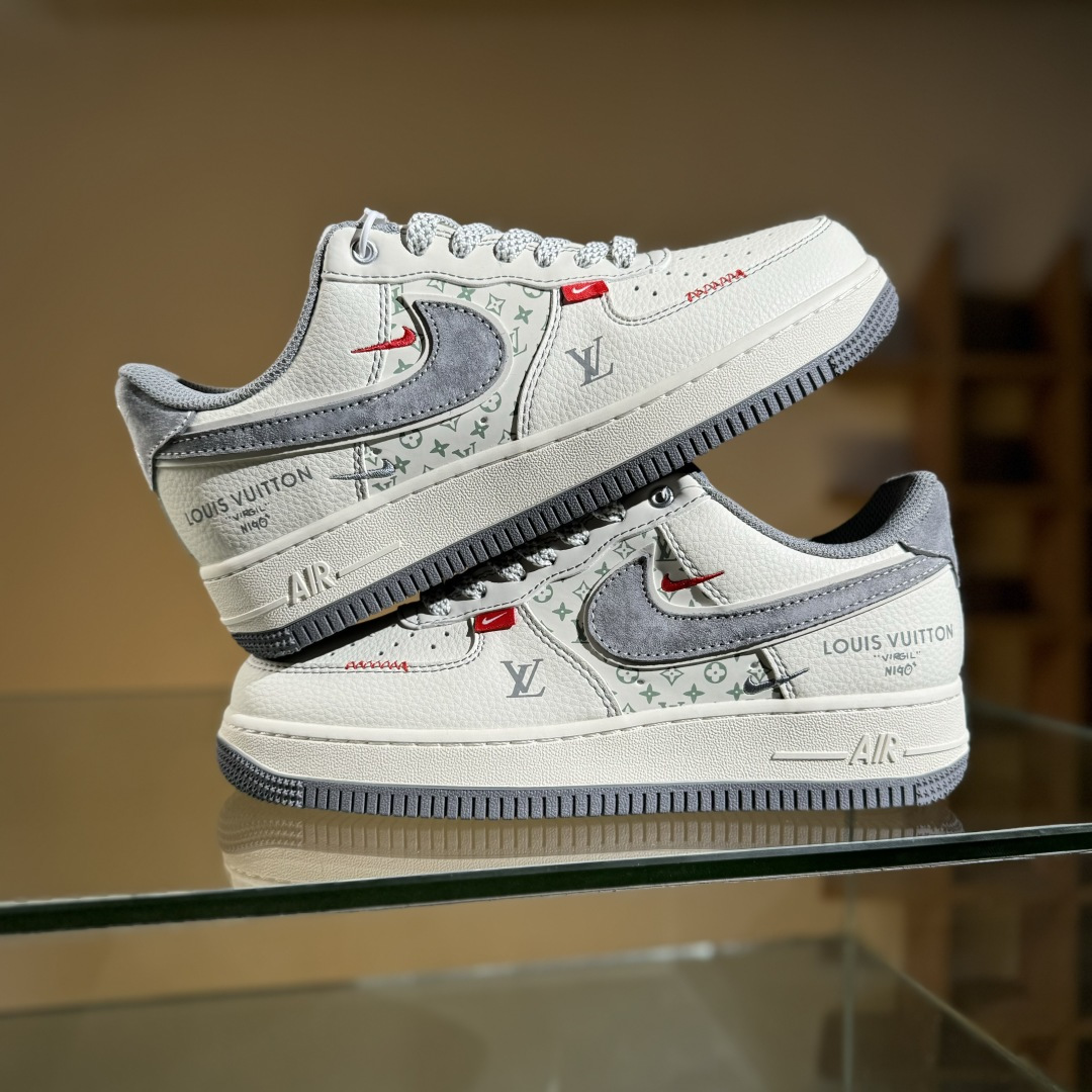 Nike Air Force 1'07 Low LV联名 米灰小双勾 空军一号低帮休闲板鞋 YX5066-350 Nike Air Force 1'07 Low LV联名 米灰小双勾 空军一号低帮休闲板鞋 YX5066-350