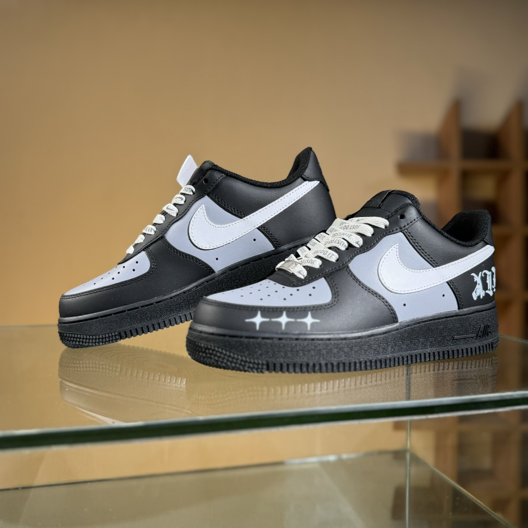 Nike Air Force 1'07 Low 黑银克特 空军一号低帮休闲板鞋 ZH0316-085 Nike Air Force 1'07 Low 黑银克特 空军一号低帮休闲板鞋 ZH0316-085