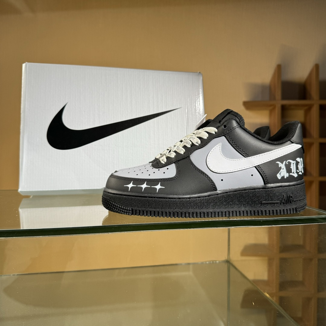 Nike Air Force 1'07 Low 黑银克特 空军一号低帮休闲板鞋 ZH0316-085 Nike Air Force 1'07 Low 黑银克特 空军一号低帮休闲板鞋 ZH0316-085