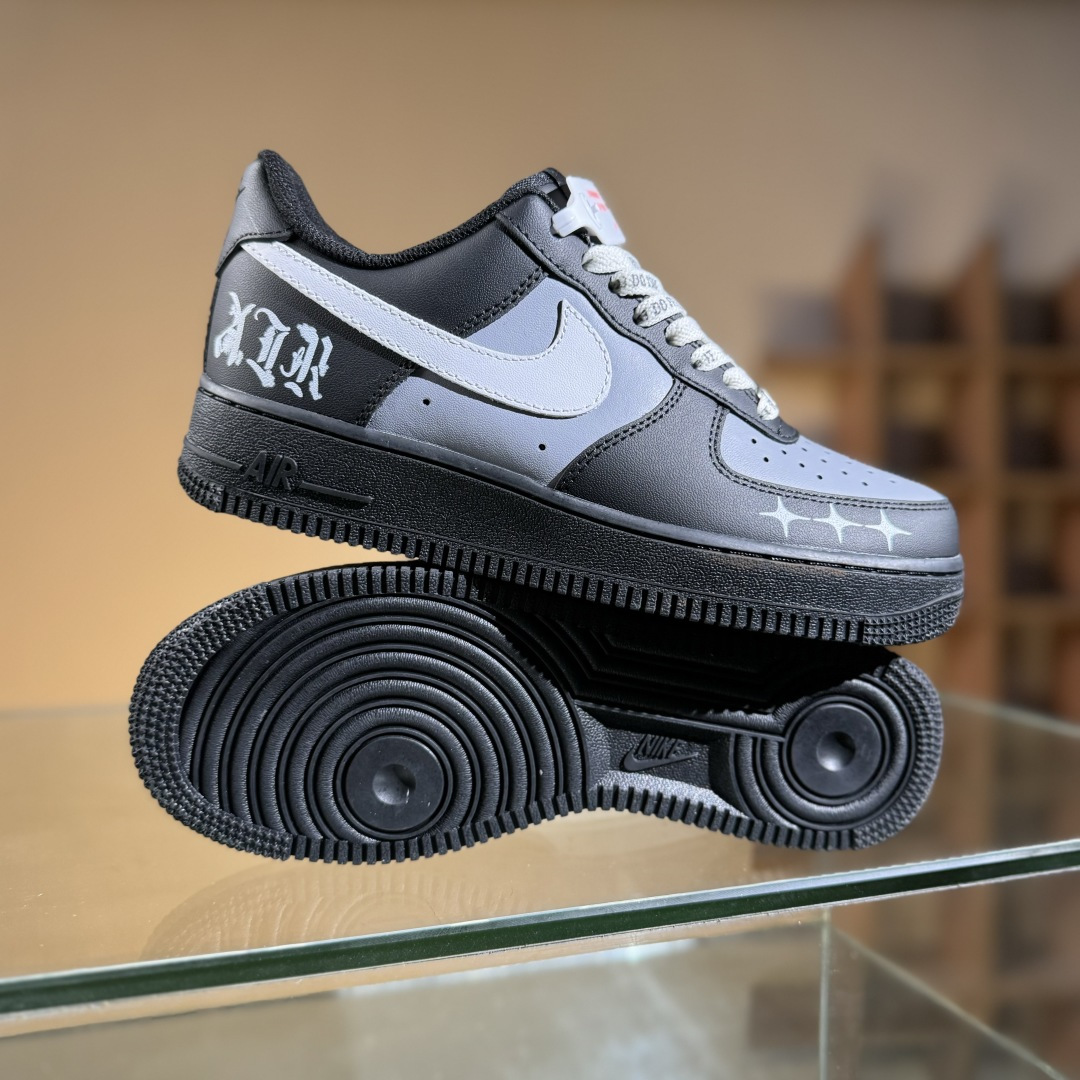 Nike Air Force 1'07 Low 黑银克特 空军一号低帮休闲板鞋 ZH0316-085 Nike Air Force 1'07 Low 黑银克特 空军一号低帮休闲板鞋 ZH0316-085