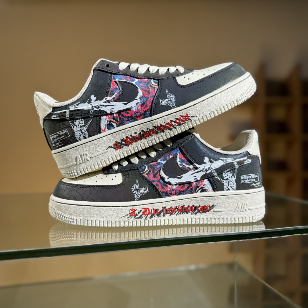 Nike Air Force 1'07 Low ”Happy To End” 快乐至死 空军一号低帮休闲板鞋 DY2032-320