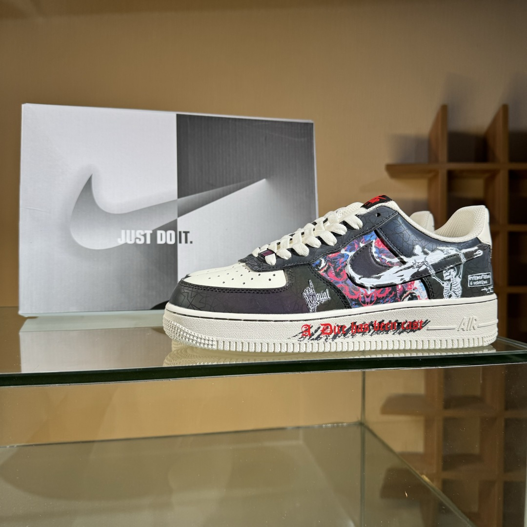 Nike Air Force 1'07 Low ”Happy To End” 快乐至死 空军一号低帮休闲板鞋 DY2032-320
