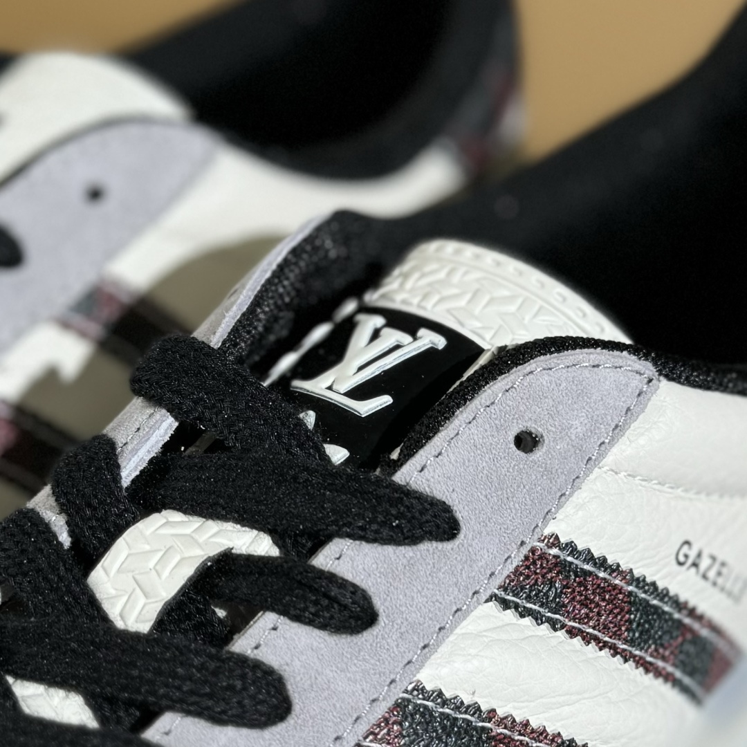 adidas Originals Gazelle INdoor x Louis Vuitton 三叶草休闲防滑耐磨低帮板鞋 DM1234-009 adidas Originals Gazelle INdoor x Louis Vuitton 三叶草休闲防滑耐磨低帮板鞋 DM1234-009
