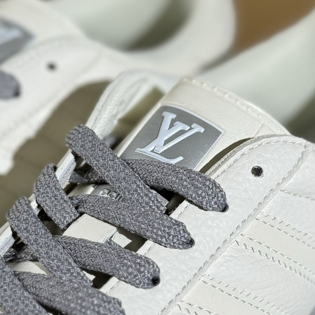 adidas Originals Gazelle INdoor x Louis Vuitton 三叶草休闲防滑耐磨低帮板鞋  DM1234-002