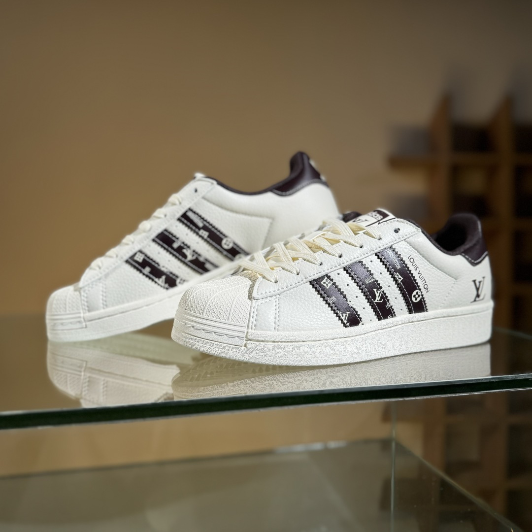 Adidas Originals Superstar 阿迪达斯 三叶草 贝壳头’DIY’系列低帮经典百搭休闲运动板鞋  XS0015
