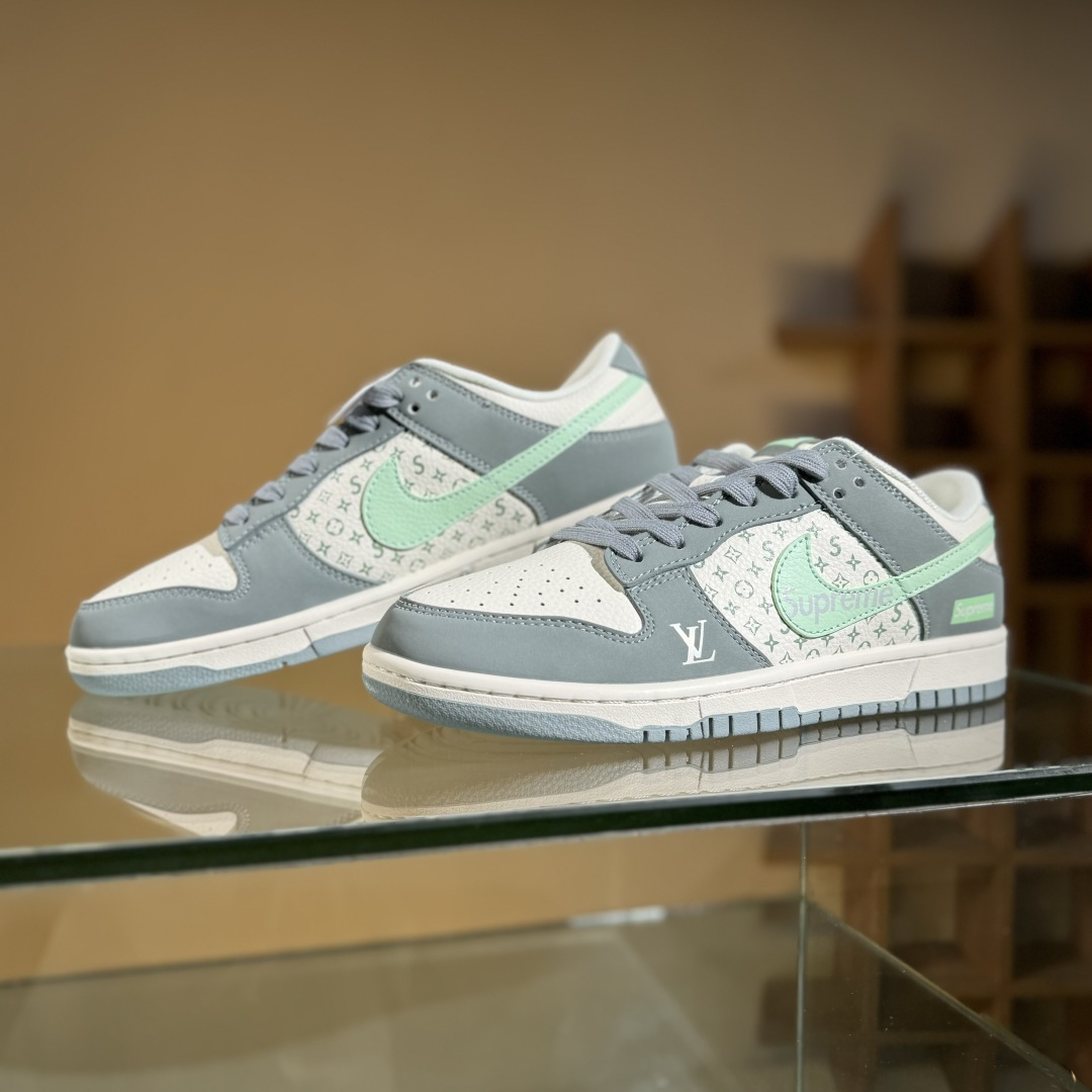 Nike SB Dunk Low LV联名 青灰 周年高端定制 低帮休闲板鞋 ZH2598-278 Nike SB Dunk Low LV联名 青灰 周年高端定制 低帮休闲板鞋 ZH2598-278