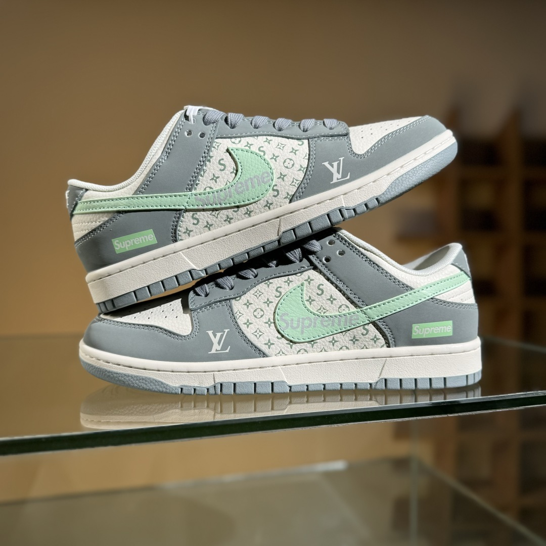 Nike SB Dunk Low LV联名 青灰 周年高端定制 低帮休闲板鞋 ZH2598-278 Nike SB Dunk Low LV联名 青灰 周年高端定制 低帮休闲板鞋 ZH2598-278