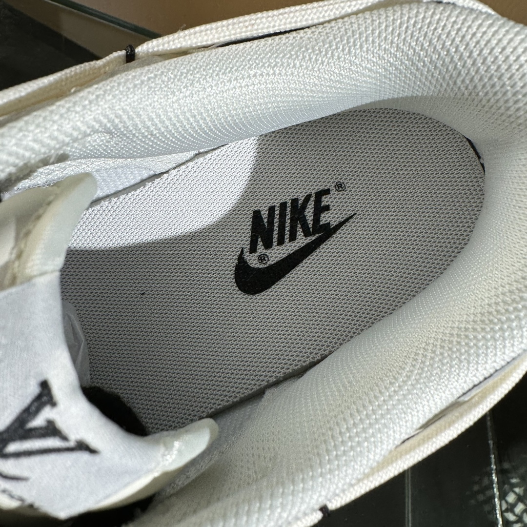 Nike SB Dunk Low LV联名 绑带织布黑白勾 周年高端定制 低帮休闲板鞋 YX5066-338