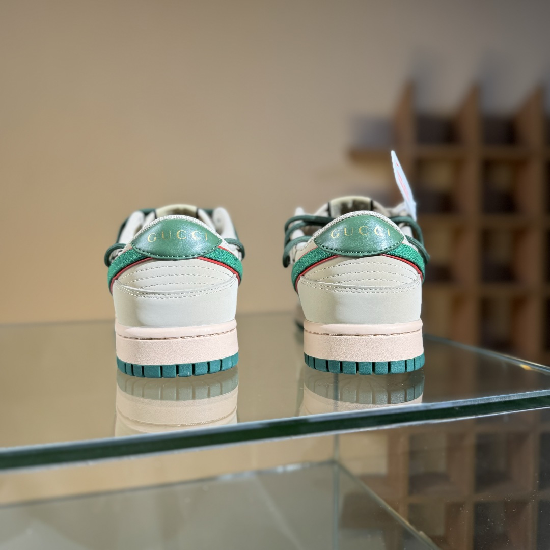 Nike SB Dunk Low Gucci联名 绑带绿勾勾 周年高端定制 低帮休闲板鞋 DM6868-087