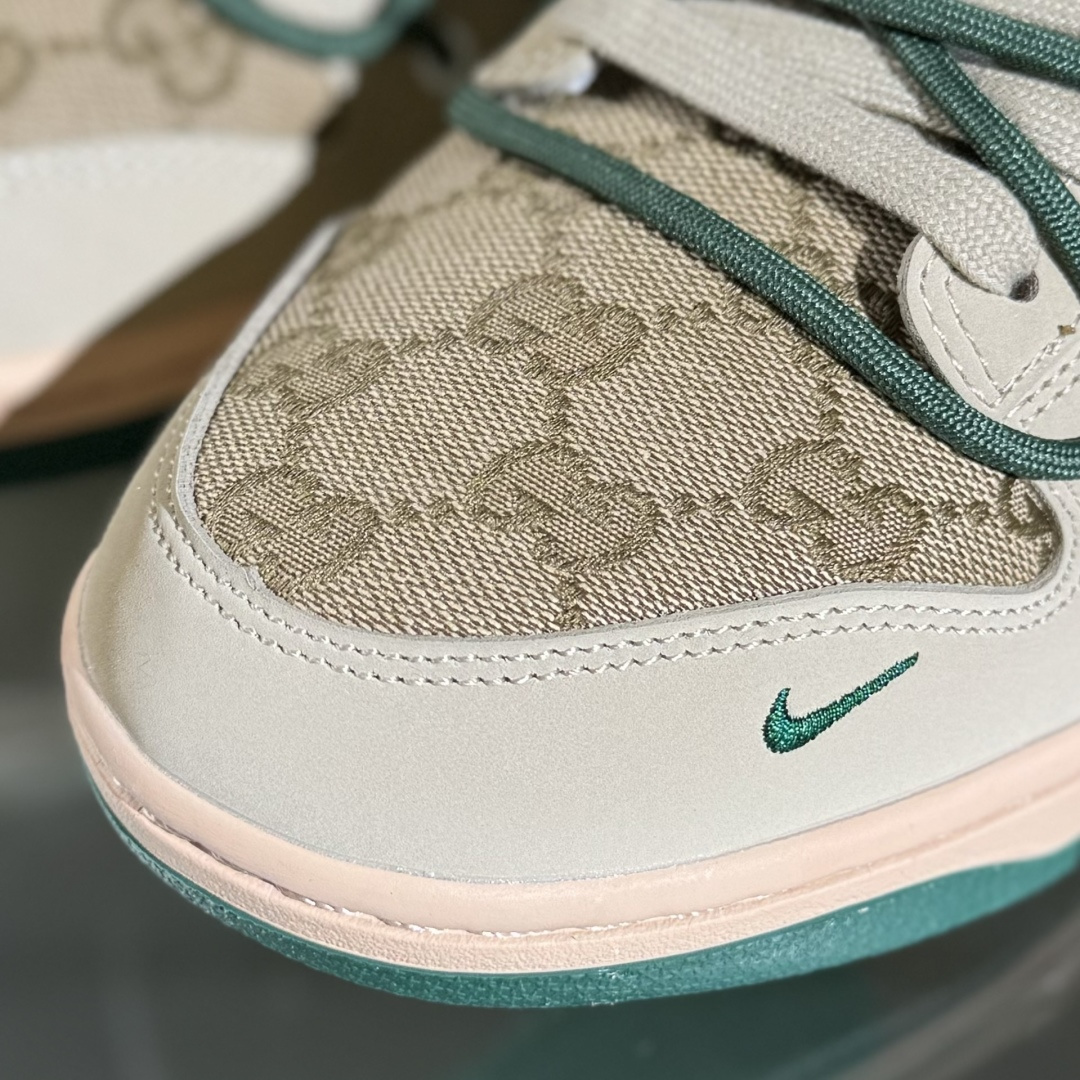 Nike SB Dunk Low Gucci联名 绑带绿勾勾 周年高端定制 低帮休闲板鞋 DM6868-087