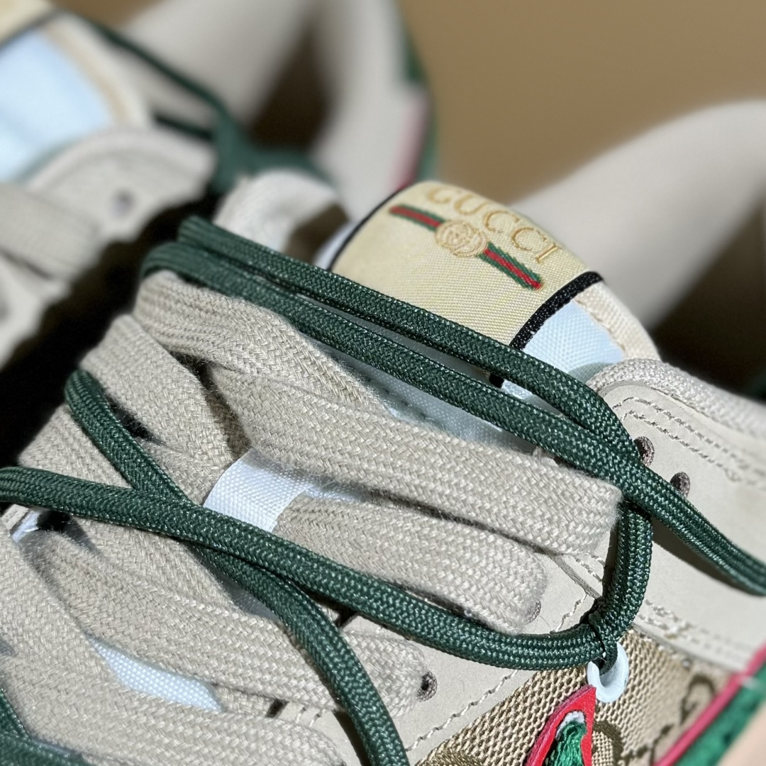 Nike SB Dunk Low Gucci联名 绑带绿勾勾 周年高端定制 低帮休闲板鞋 DM6868-087