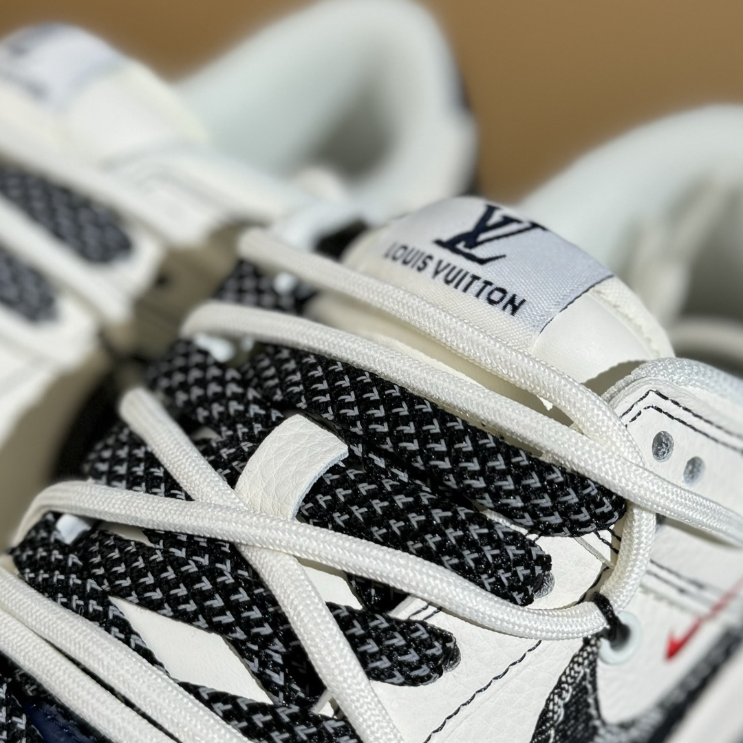 Nike SB Dunk Low LV联名 绑带牛仔黑勾 周年高端定制 低帮休闲板鞋 FC1688-220