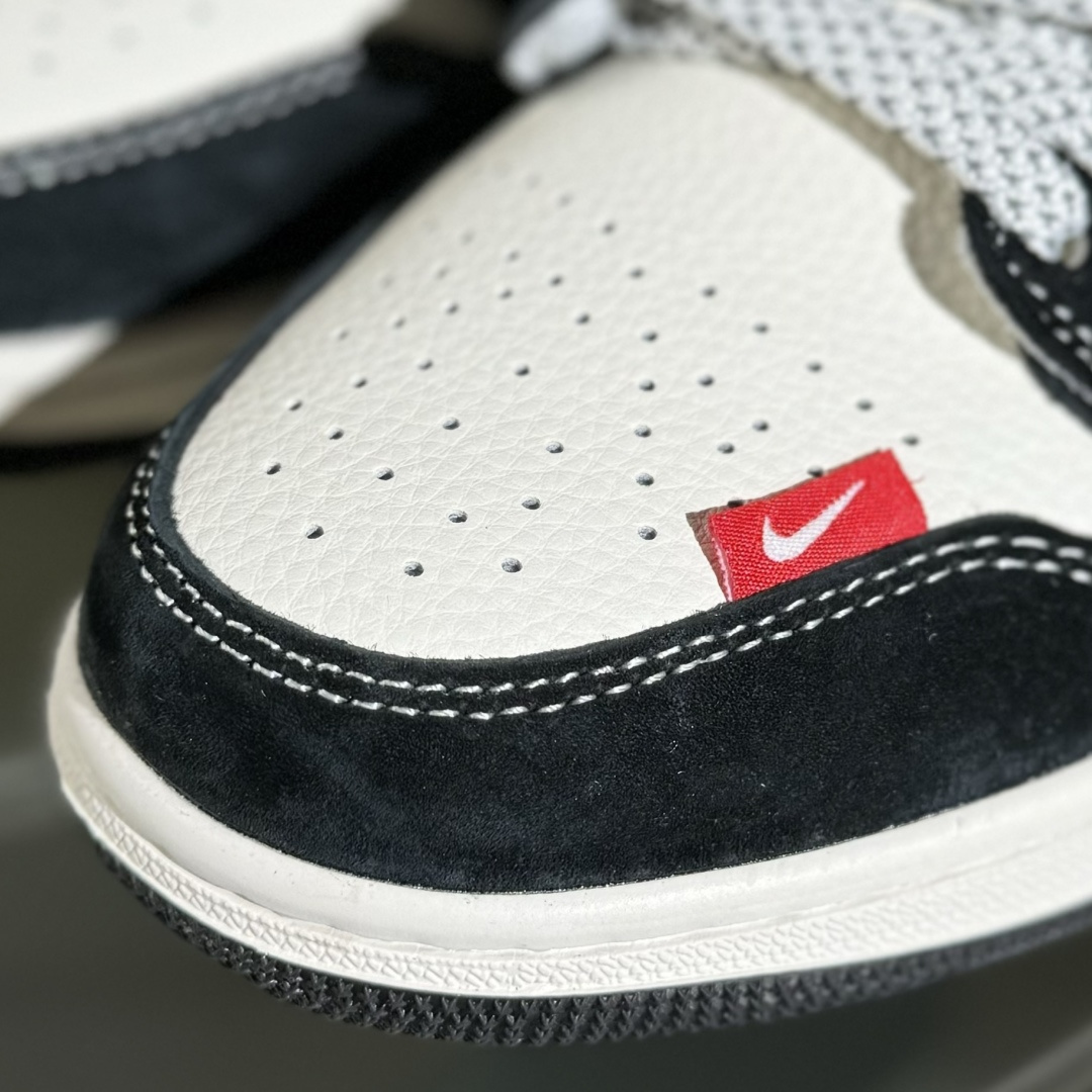 Air Jordan 1 Low AJ1 乔1 LV联名 黑布红标 高端定制 低帮复古篮球鞋 YX5066-369