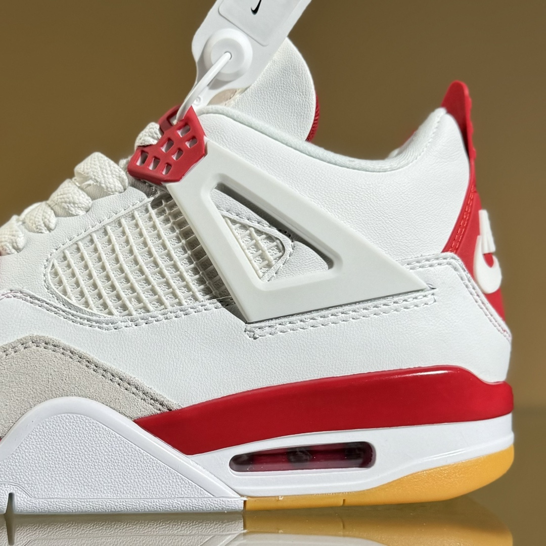 Air Jordan 4 Retro Low x Nike SB ”Navy” 白红  DR5415-106