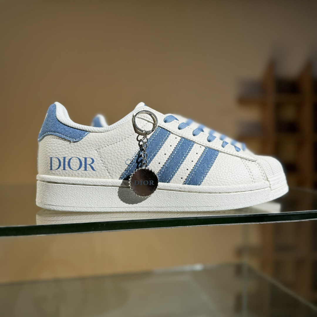 AD Originals Superstar x DIOR 白蓝  AD8010