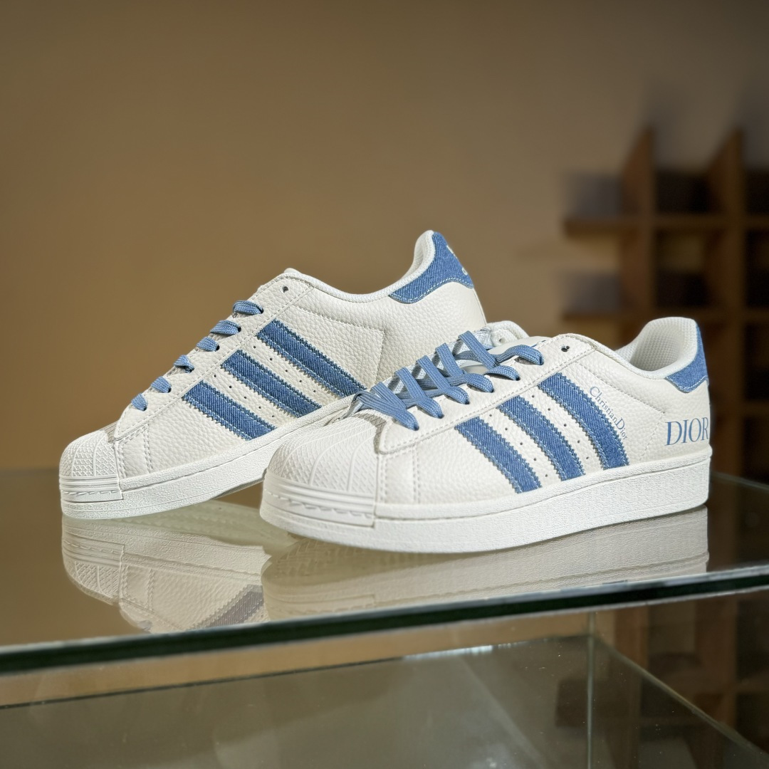 AD Originals Superstar x DIOR 白蓝  AD8010