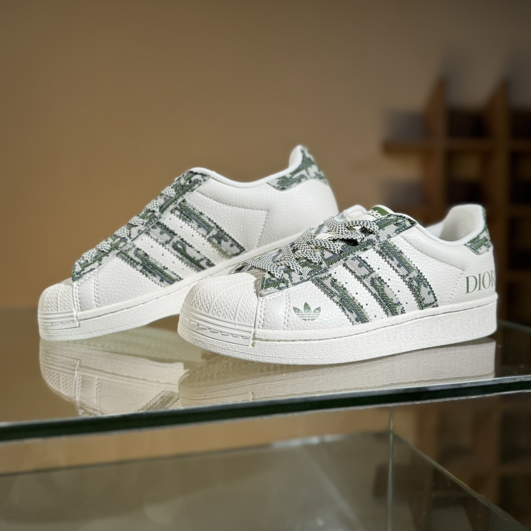 AD Originals Superstar x DIOR 白绿 XS0013 AD Originals Superstar x DIOR 白绿 XS0013