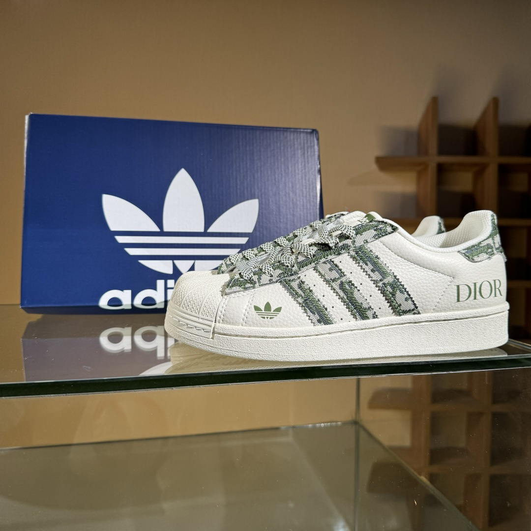 AD Originals Superstar x DIOR 白绿 XS0013 AD Originals Superstar x DIOR 白绿 XS0013