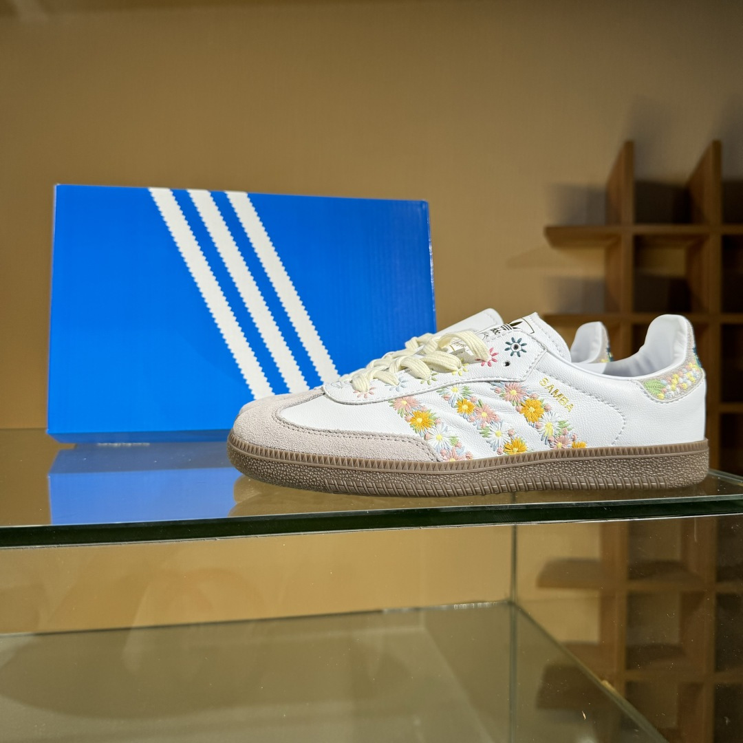 Adidas Originals Samba OG 阿迪达斯三叶草 桑巴舞系列绅士德训足球风百搭低帮休闲运动板鞋 HQ5155