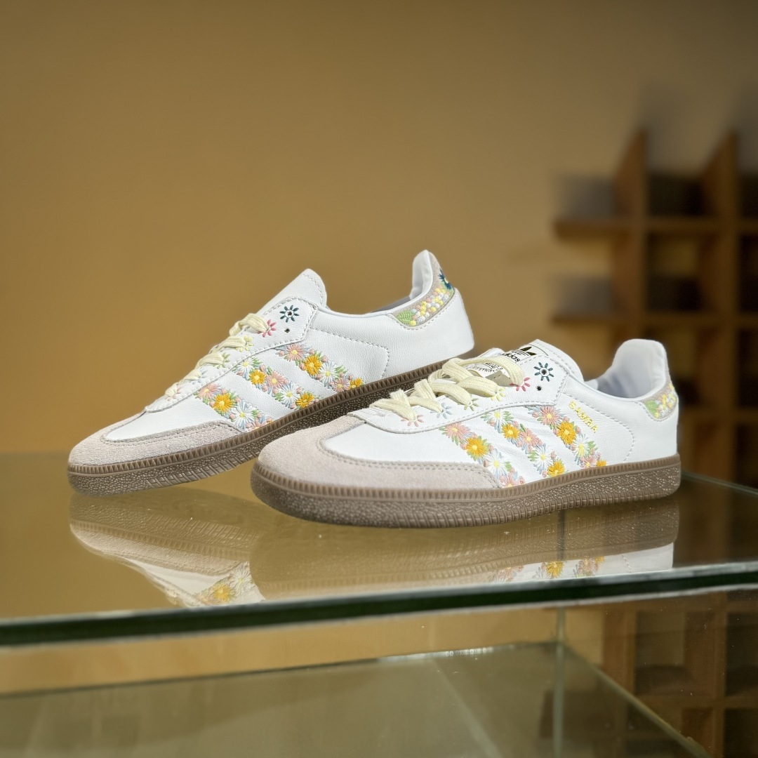Adidas Originals Samba OG 阿迪达斯三叶草 桑巴舞系列绅士德训足球风百搭低帮休闲运动板鞋 HQ5155