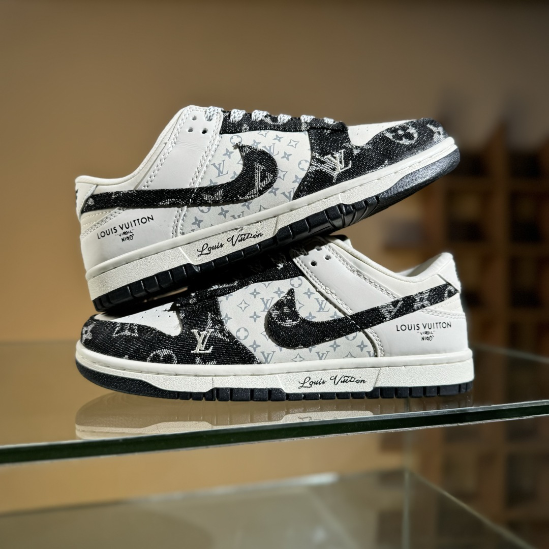 Nike SB Dunk Low LV联名 米黑牛仔 周年高端定制 低帮休闲板鞋 JH8310-946 Nike SB Dunk Low LV联名 米黑牛仔 周年高端定制 低帮休闲板鞋 JH8310-946
