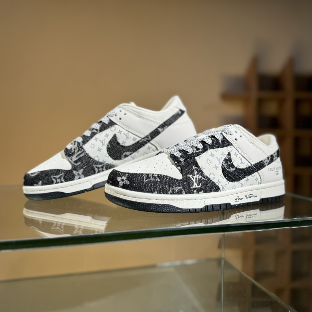 Nike SB Dunk Low LV联名 米黑牛仔 周年高端定制 低帮休闲板鞋 JH8310-946 Nike SB Dunk Low LV联名 米黑牛仔 周年高端定制 低帮休闲板鞋 JH8310-946