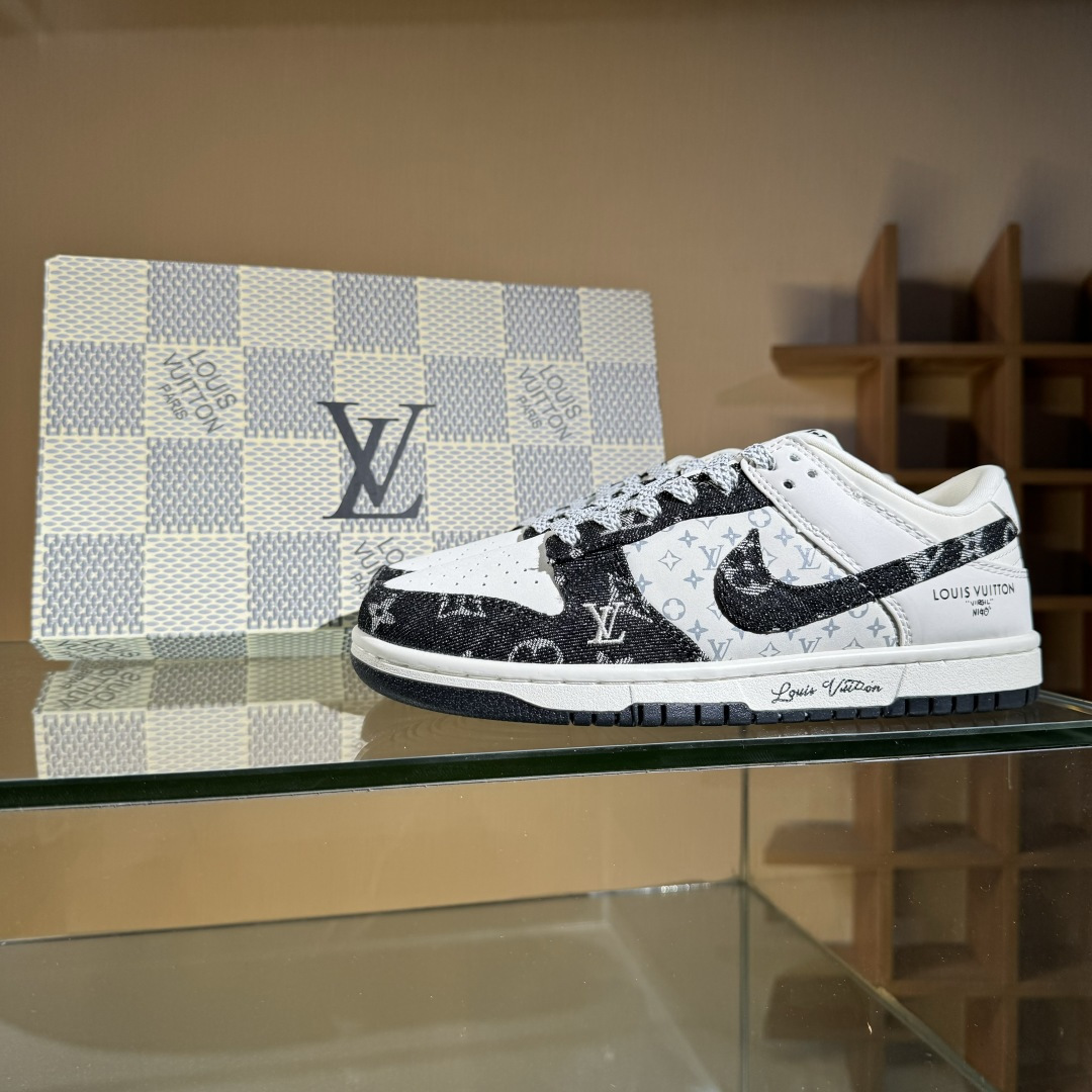 Nike SB Dunk Low LV联名 米黑牛仔 周年高端定制 低帮休闲板鞋 JH8310-946 Nike SB Dunk Low LV联名 米黑牛仔 周年高端定制 低帮休闲板鞋 JH8310-946