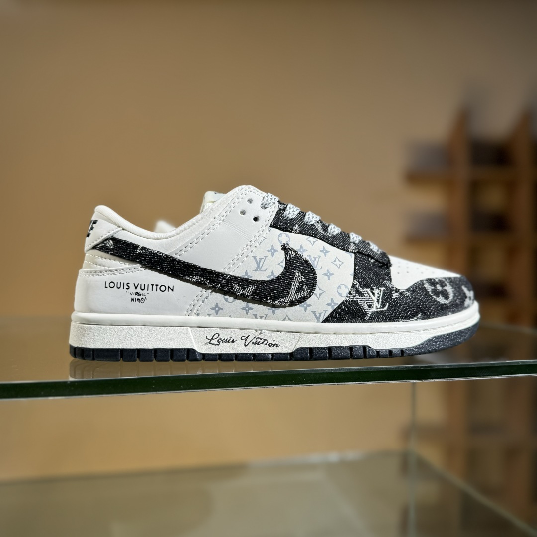 Nike SB Dunk Low LV联名 米黑牛仔 周年高端定制 低帮休闲板鞋 JH8310-946 Nike SB Dunk Low LV联名 米黑牛仔 周年高端定制 低帮休闲板鞋 JH8310-946