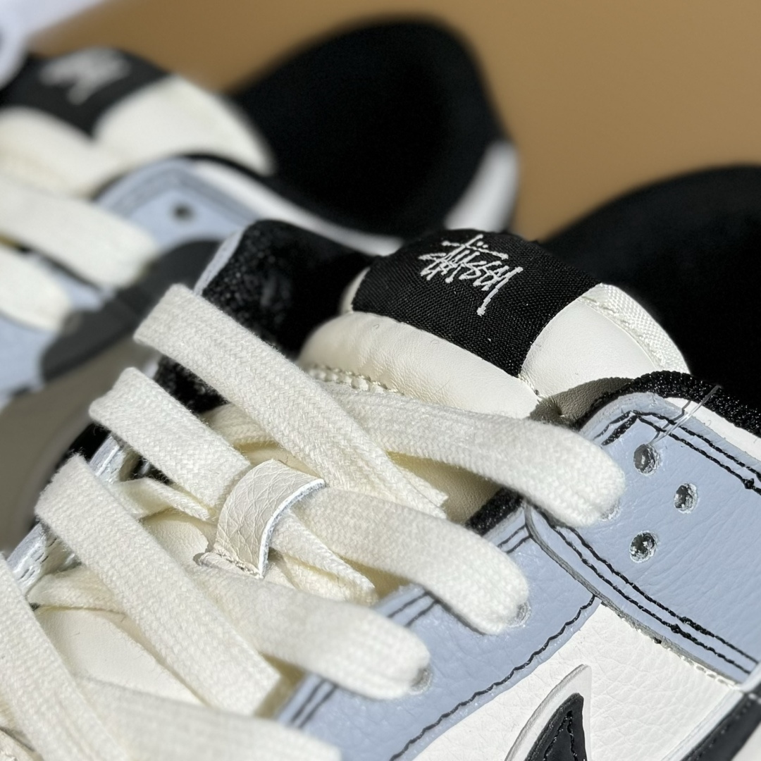 Nike SB Dunk Low 斯图西联名 灰黑勾 周年高端定制 低帮休闲板鞋 XS6089-596