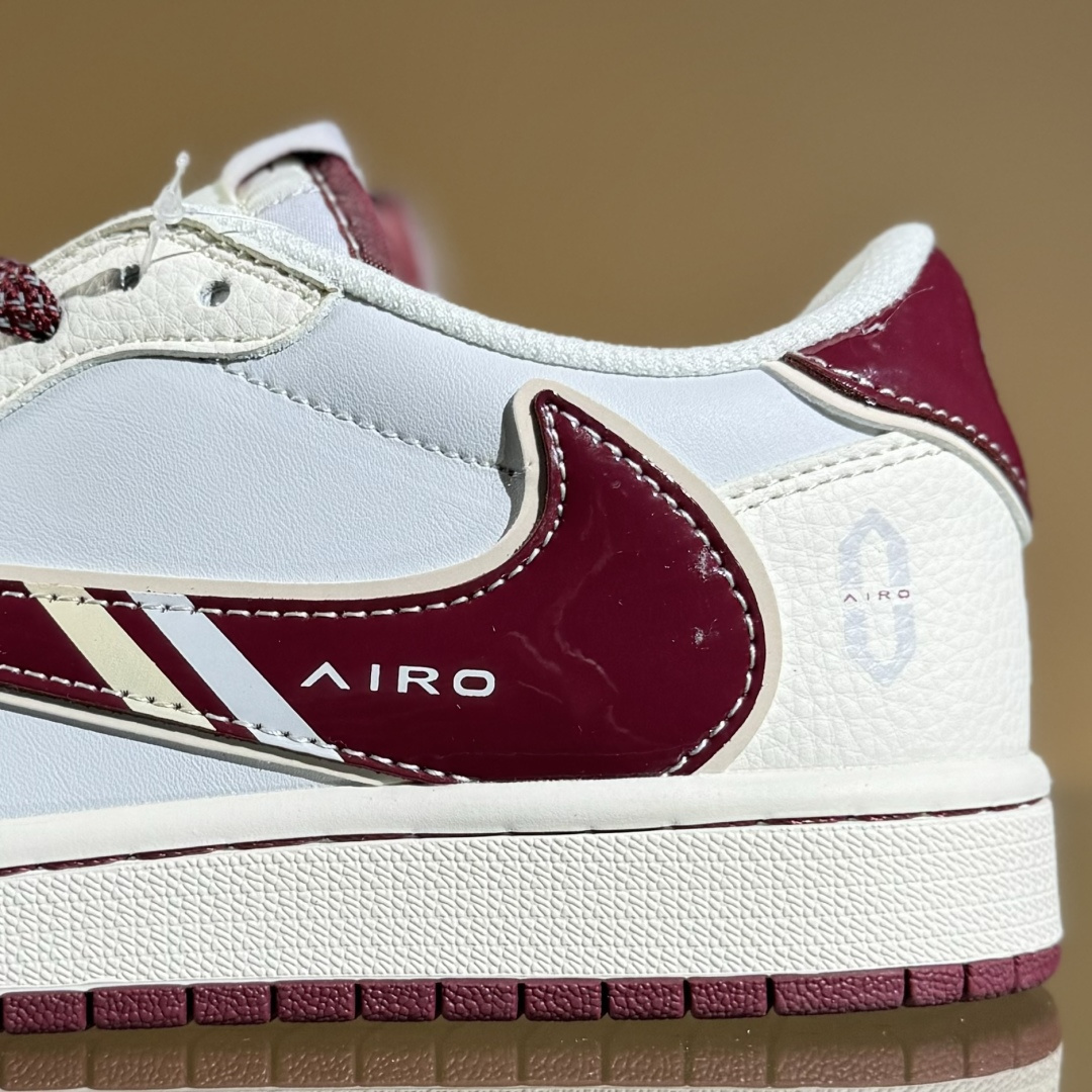 Travis Scott x Fragment Design x Air Jordan 1 Low OG SP AJ1 乔1 问界联名 金瑞红 低帮文化休闲板鞋 FC1688-239