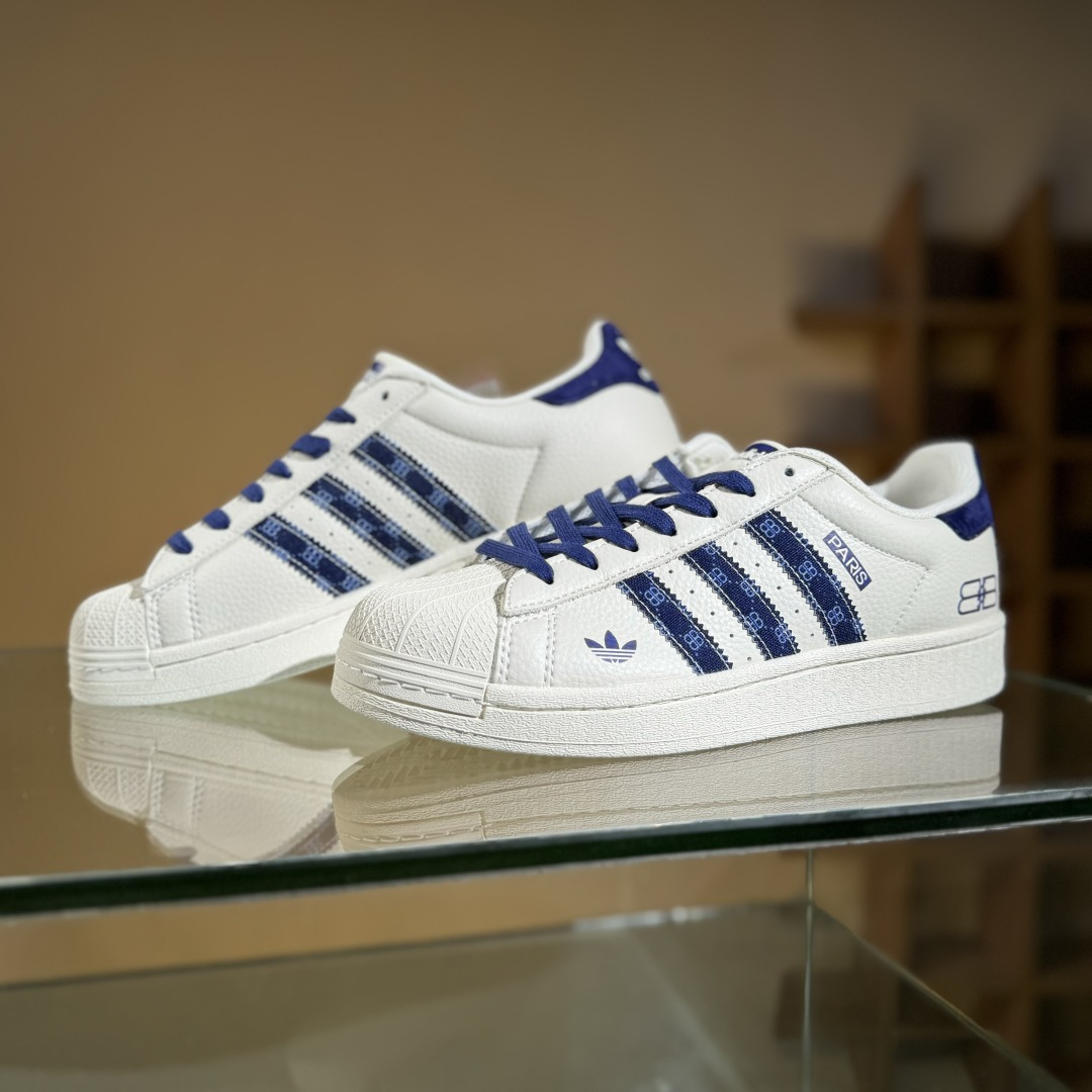 AD Originals Superstar x Paris 白蓝 XS0010-莆田鞋,莆田鞋货源,高仿鞋,高仿鞋货源,安福档口,莆田高仿鞋,莆田鞋批发,高仿鞋批发,莆田高仿运动鞋,高仿运动鞋,莆田运动鞋 AD Originals Superstar x Paris 白蓝 XS0010