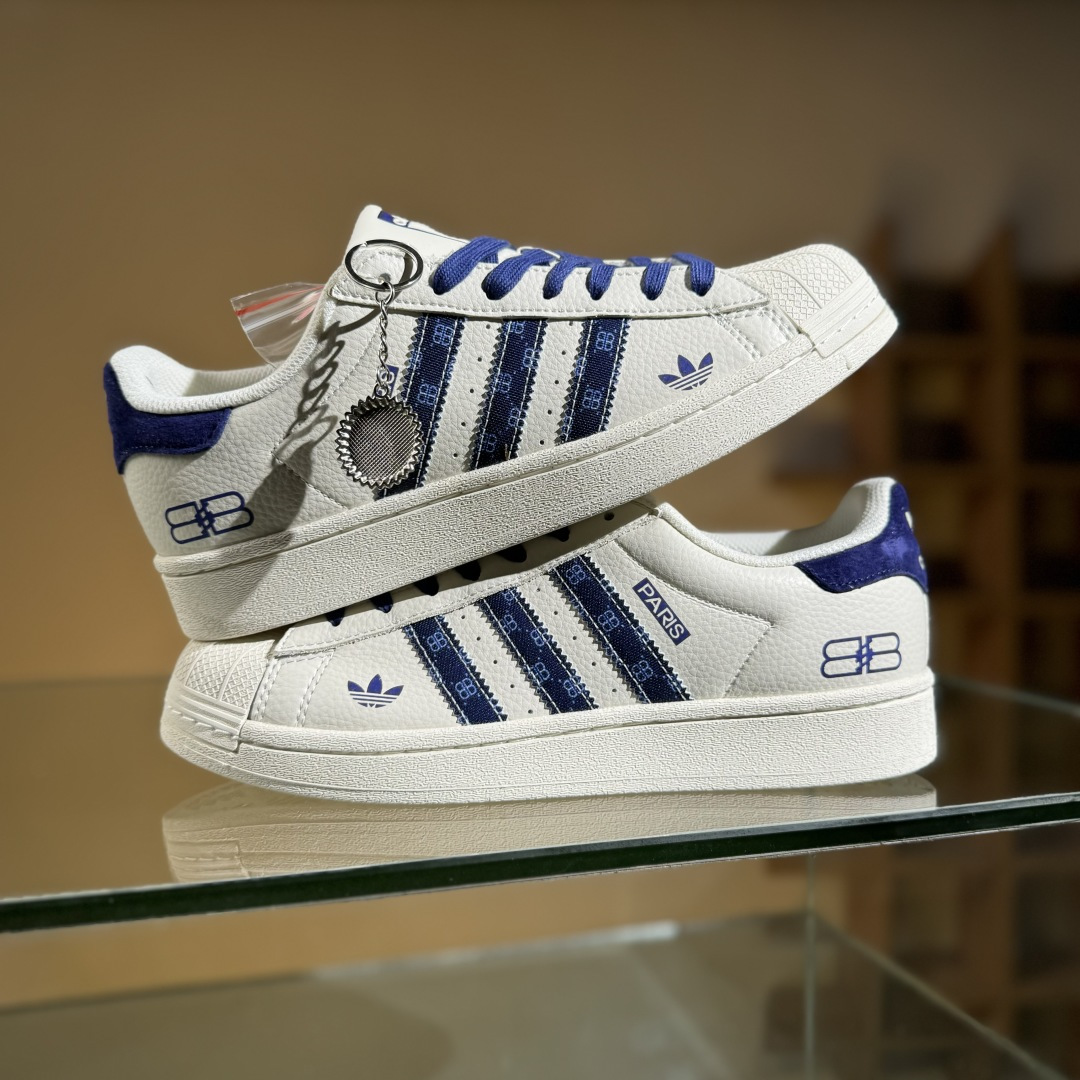 AD Originals Superstar x Paris 白蓝 XS0010-莆田鞋,莆田鞋货源,高仿鞋,高仿鞋货源,安福档口,莆田高仿鞋,莆田鞋批发,高仿鞋批发,莆田高仿运动鞋,高仿运动鞋,莆田运动鞋 AD Originals Superstar x Paris 白蓝 XS0010
