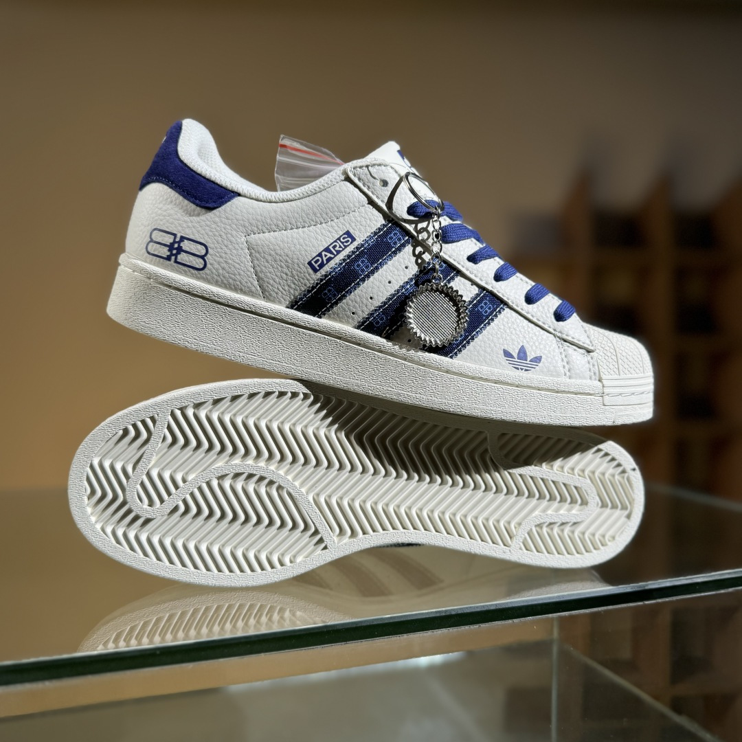 AD Originals Superstar x Paris 白蓝 XS0010-莆田鞋,莆田鞋货源,高仿鞋,高仿鞋货源,安福档口,莆田高仿鞋,莆田鞋批发,高仿鞋批发,莆田高仿运动鞋,高仿运动鞋,莆田运动鞋 AD Originals Superstar x Paris 白蓝 XS0010