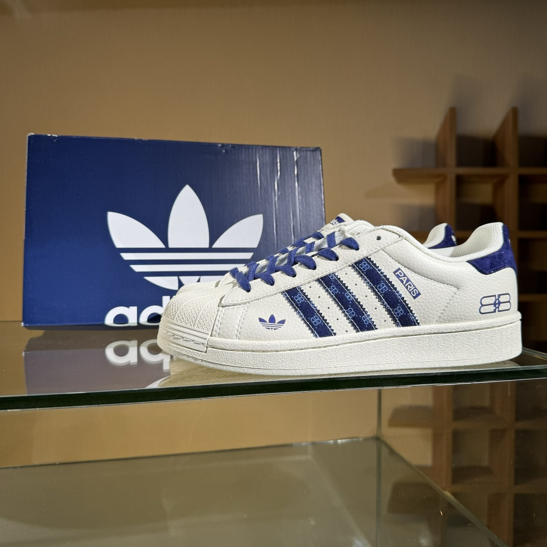 AD Originals Superstar x Paris 白蓝 XS0010-莆田鞋,莆田鞋货源,高仿鞋,高仿鞋货源,安福档口,莆田高仿鞋,莆田鞋批发,高仿鞋批发,莆田高仿运动鞋,高仿运动鞋,莆田运动鞋 AD Originals Superstar x Paris 白蓝 XS0010