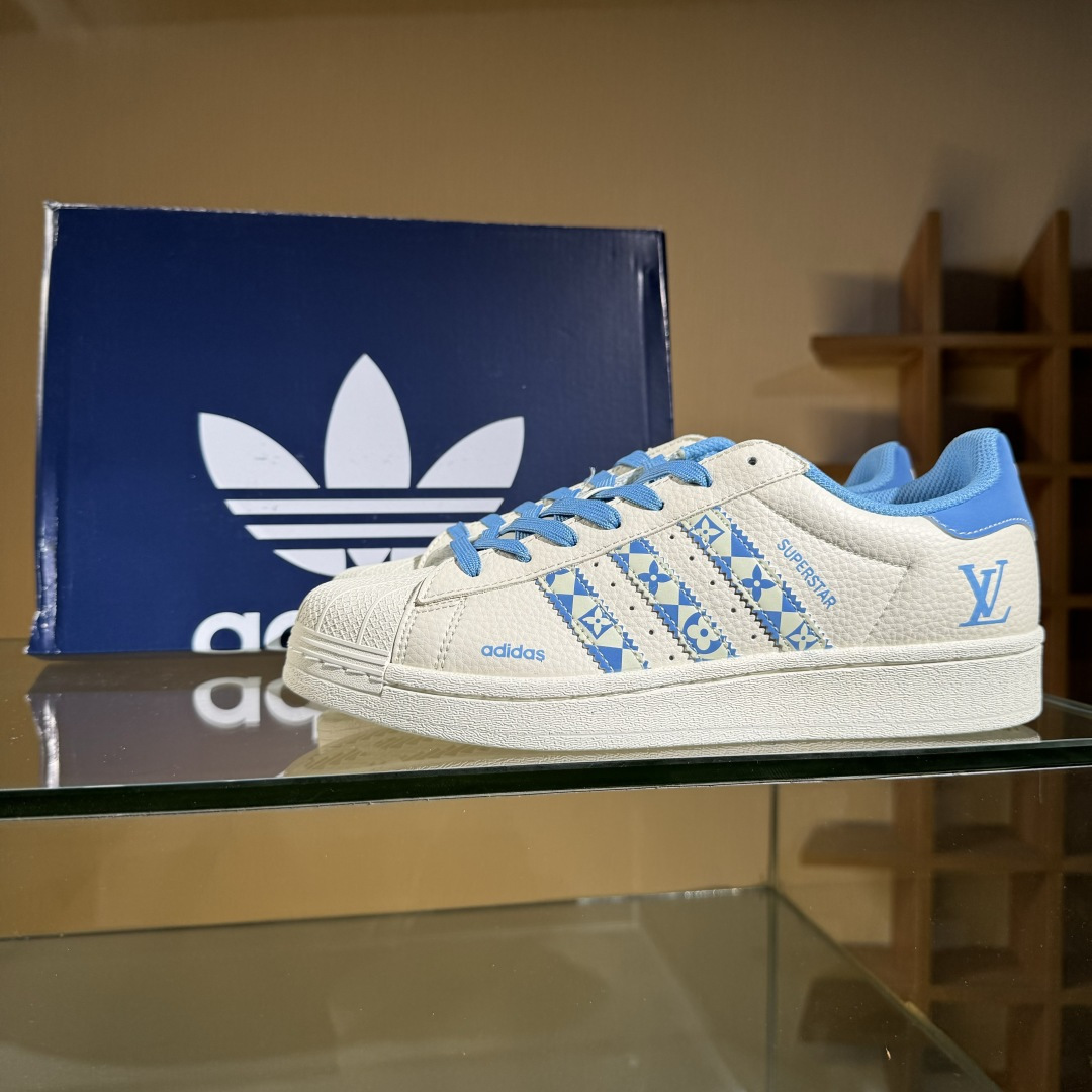 AD Originals Superstar x Louis Vuitton 白蓝 XG0006-莆田鞋,莆田鞋货源,高仿鞋,高仿鞋货源,安福档口,莆田高仿鞋,莆田鞋批发,高仿鞋批发,莆田高仿运动鞋,高仿运动鞋,莆田运动鞋 AD Originals Superstar x Louis Vuitton 白蓝 XG0006