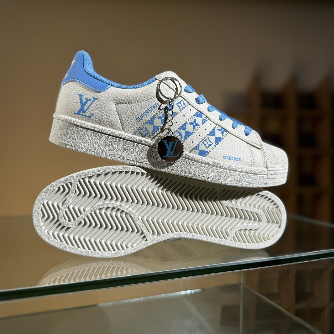AD Originals Superstar x Louis Vuitton 白蓝 XG0006-莆田鞋,莆田鞋货源,高仿鞋,高仿鞋货源,安福档口,莆田高仿鞋,莆田鞋批发,高仿鞋批发,莆田高仿运动鞋,高仿运动鞋,莆田运动鞋 AD Originals Superstar x Louis Vuitton 白蓝 XG0006