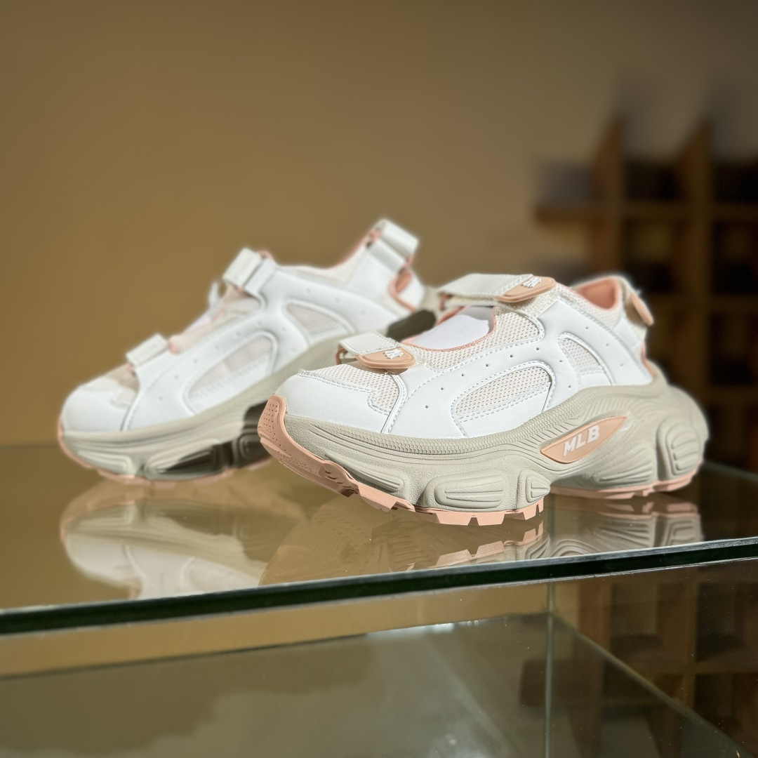 NY MLB Winner Chunky Mask 纽约洋基队 增高厚底休闲凉鞋 3ASDW0153