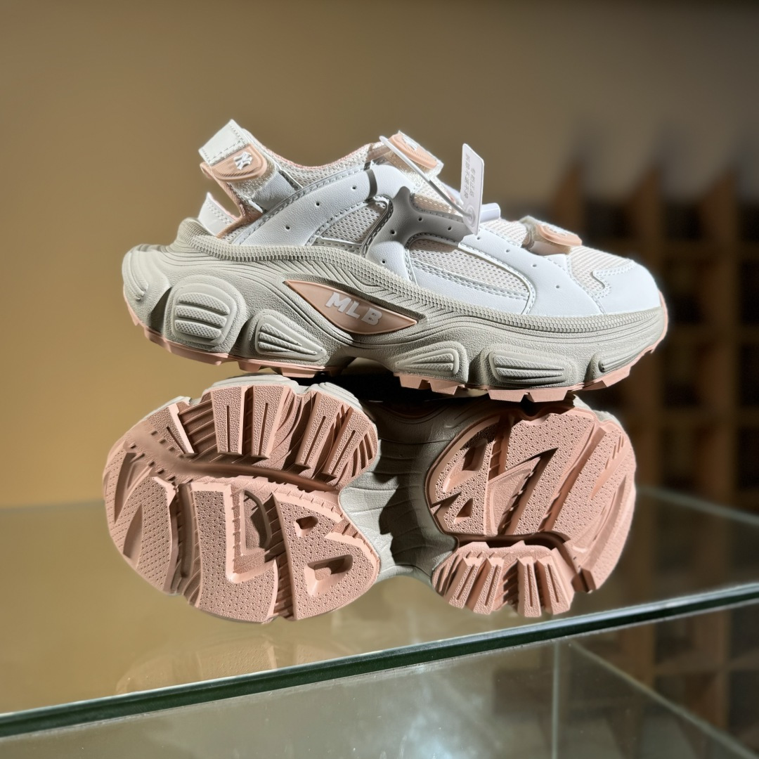 NY MLB Winner Chunky Mask 纽约洋基队 增高厚底休闲凉鞋 3ASDW0153