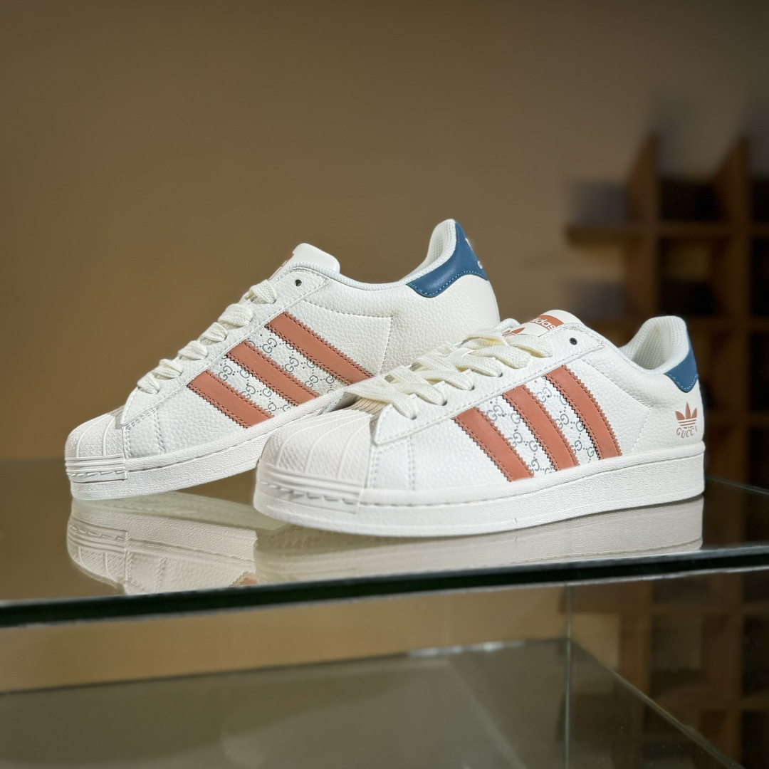 AD Originals Superstar x GUCCI 白橙 SD6817