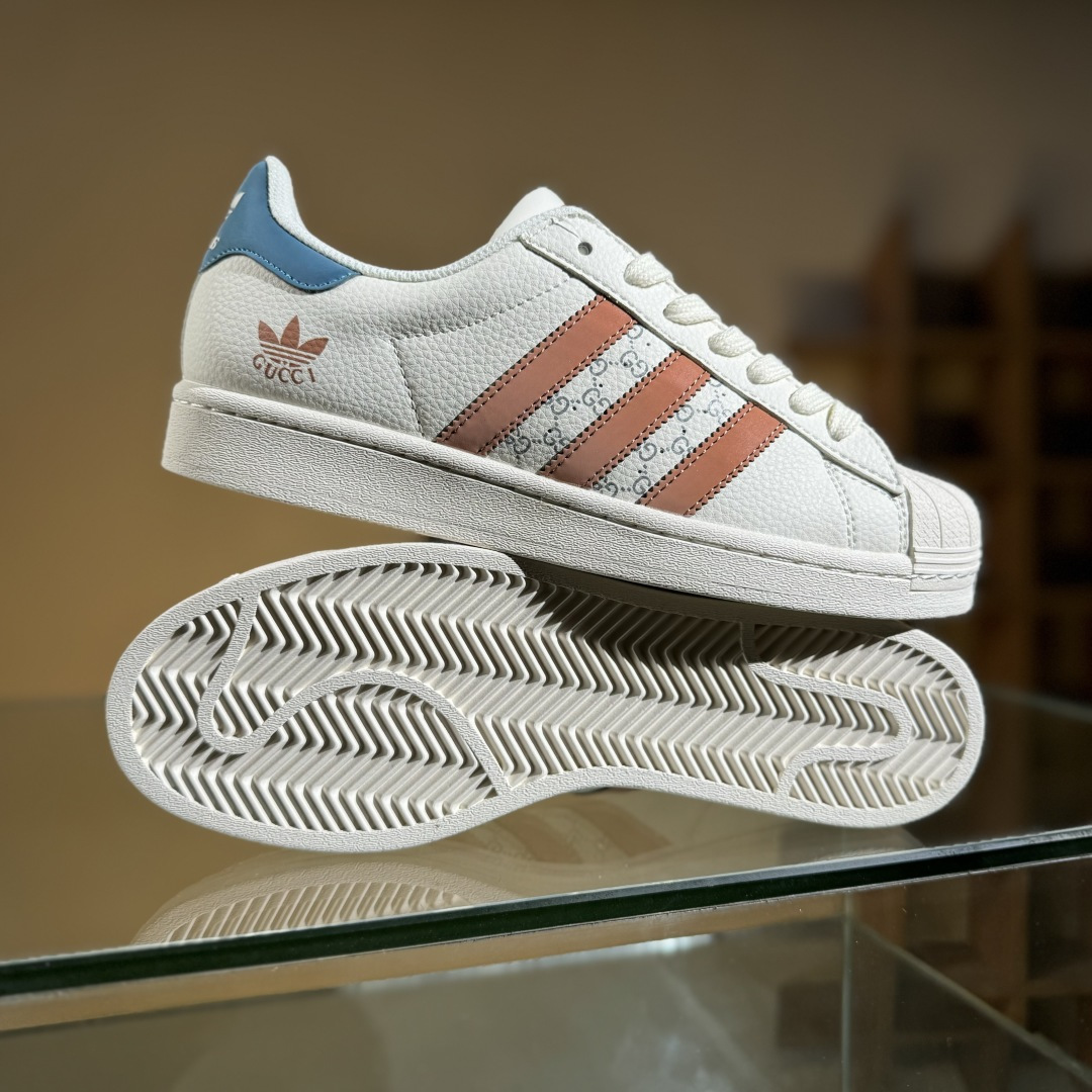 AD Originals Superstar x GUCCI 白橙 SD6817