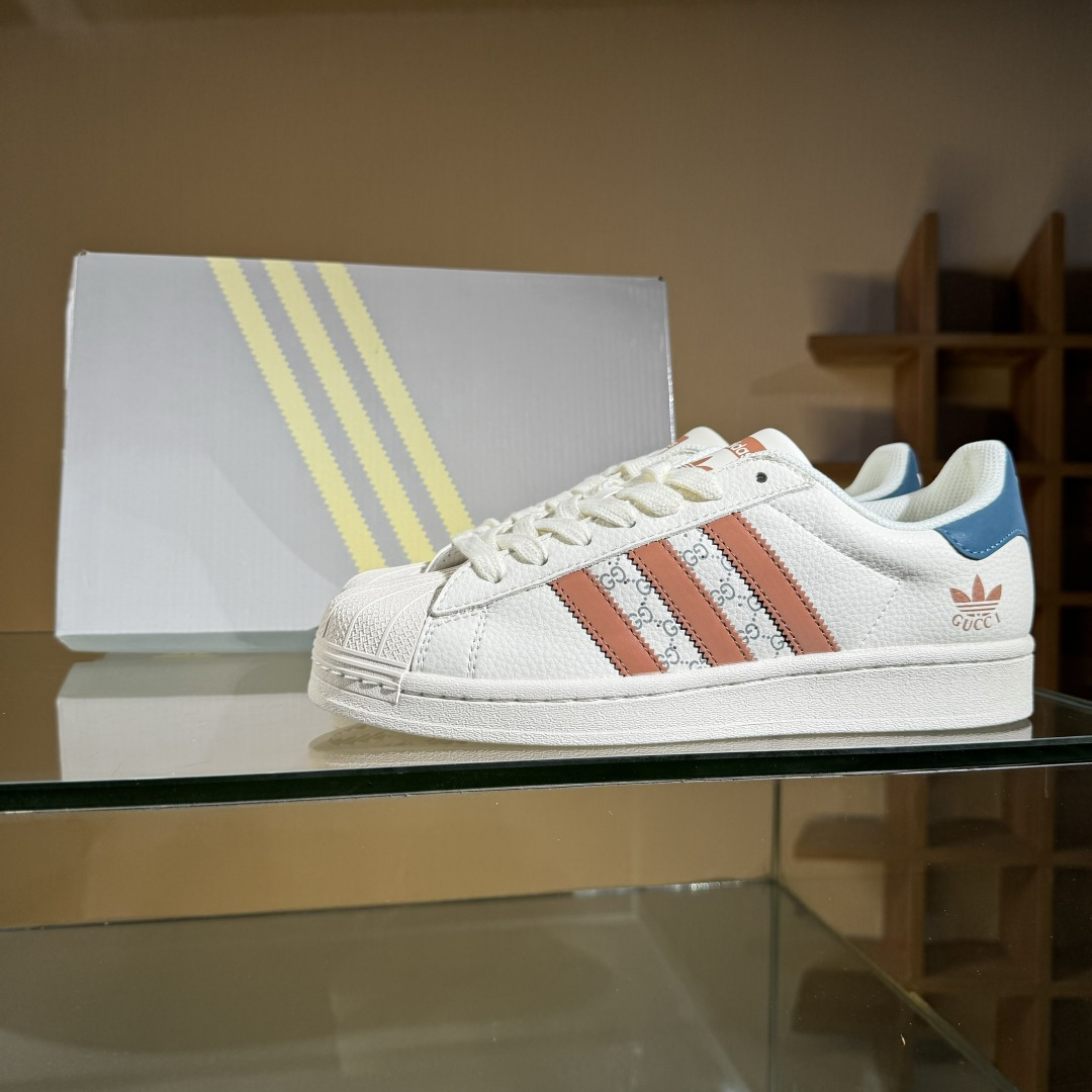 AD Originals Superstar x GUCCI 白橙 SD6817