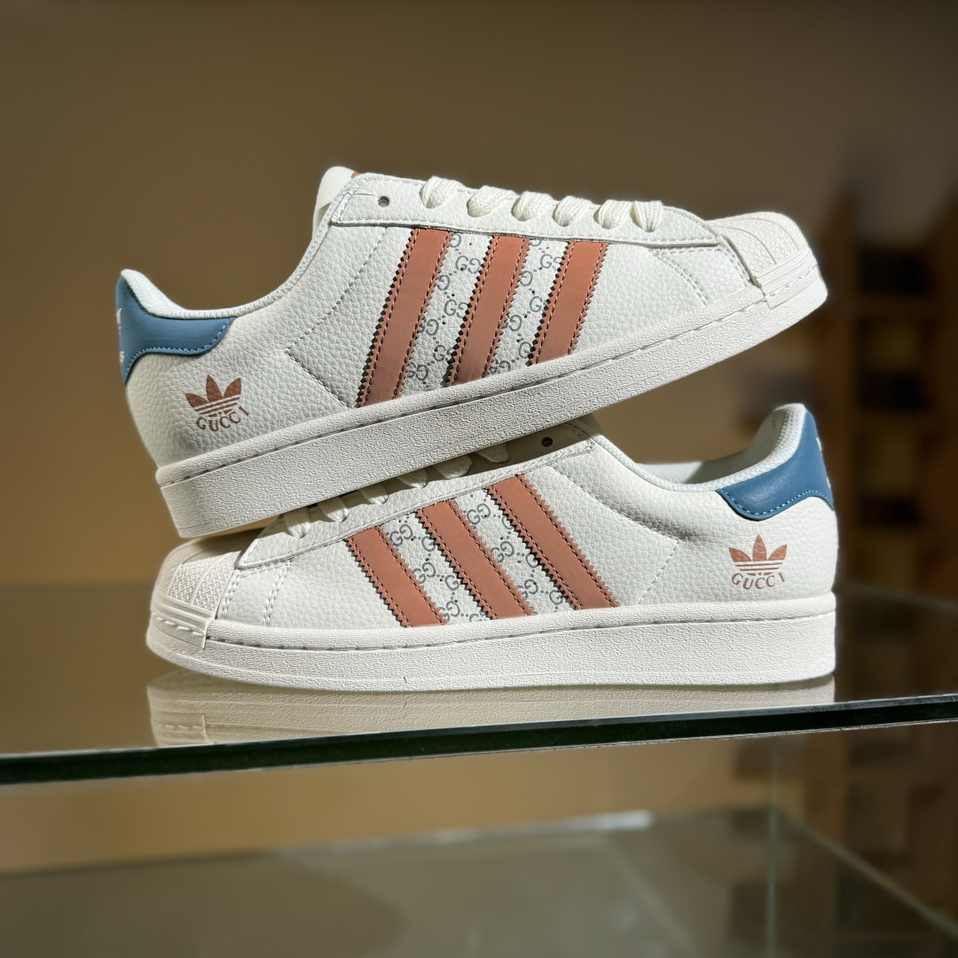 AD Originals Superstar x GUCCI 白橙 SD6817