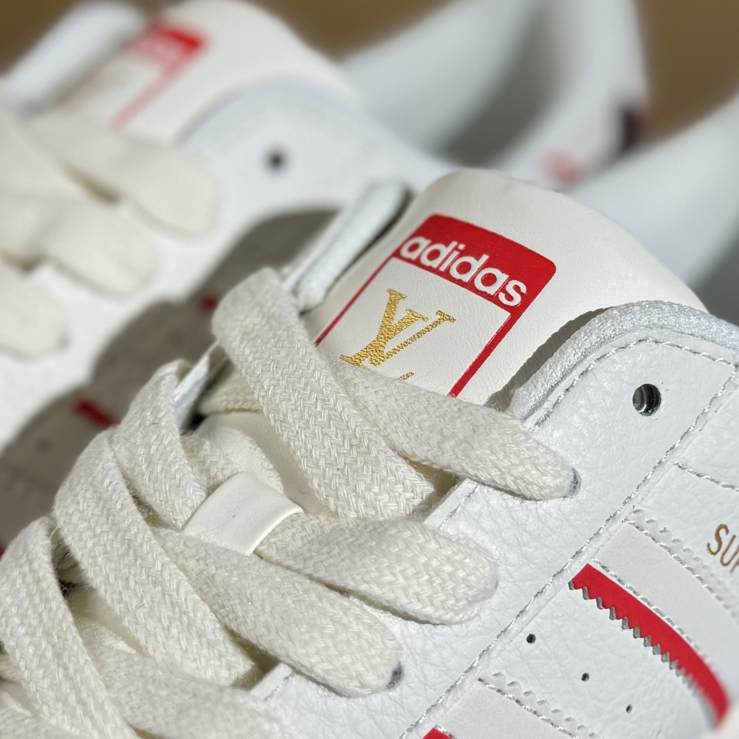 AD Originals Superstar x Louis Vuitton 白红黄 JY8907