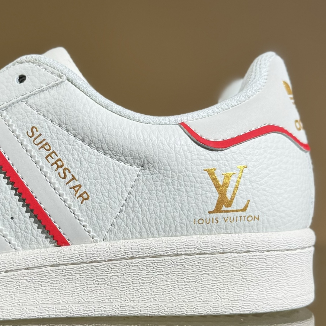 AD Originals Superstar x Louis Vuitton 白红黄 JY8907