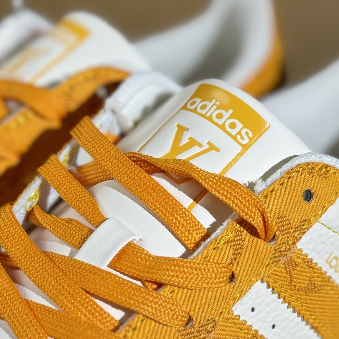 AD Originals Superstar x Louis Vuitton 白橙 AD8007