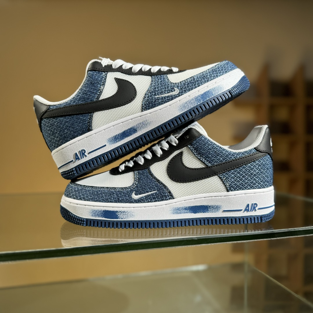 Nike Air Force 1‘07 Low 牛仔布小勾 空军一号低帮休闲板鞋 ZH0316-089