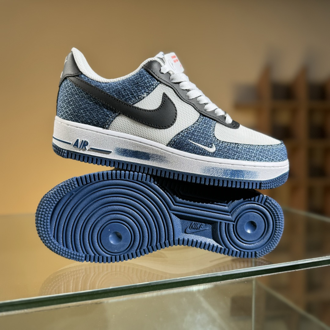 Nike Air Force 1‘07 Low 牛仔布小勾 空军一号低帮休闲板鞋 ZH0316-089