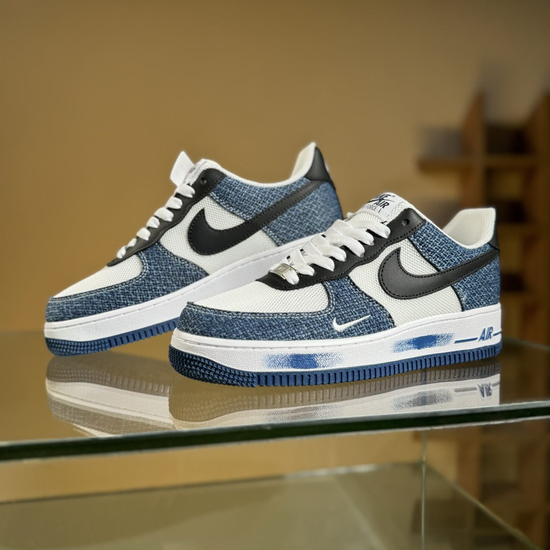 Nike Air Force 1‘07 Low 牛仔布小勾 空军一号低帮休闲板鞋 ZH0316-089